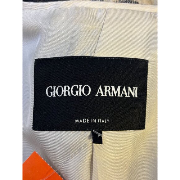 Giorgio Armani Leopard Print Blazer Jacket Tan Brown S - Picture 8 of 9